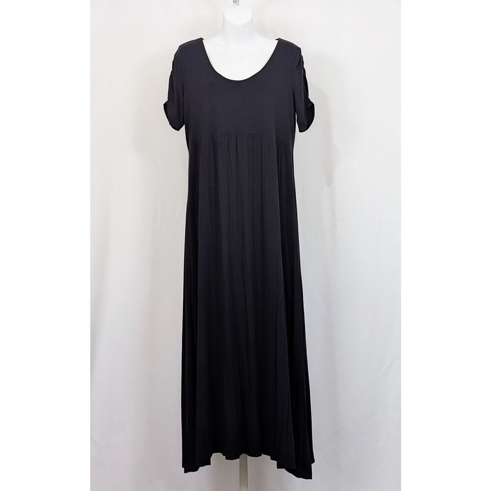 The Nines by Hatch Dress Black Long Maxi Women's Maternity L
